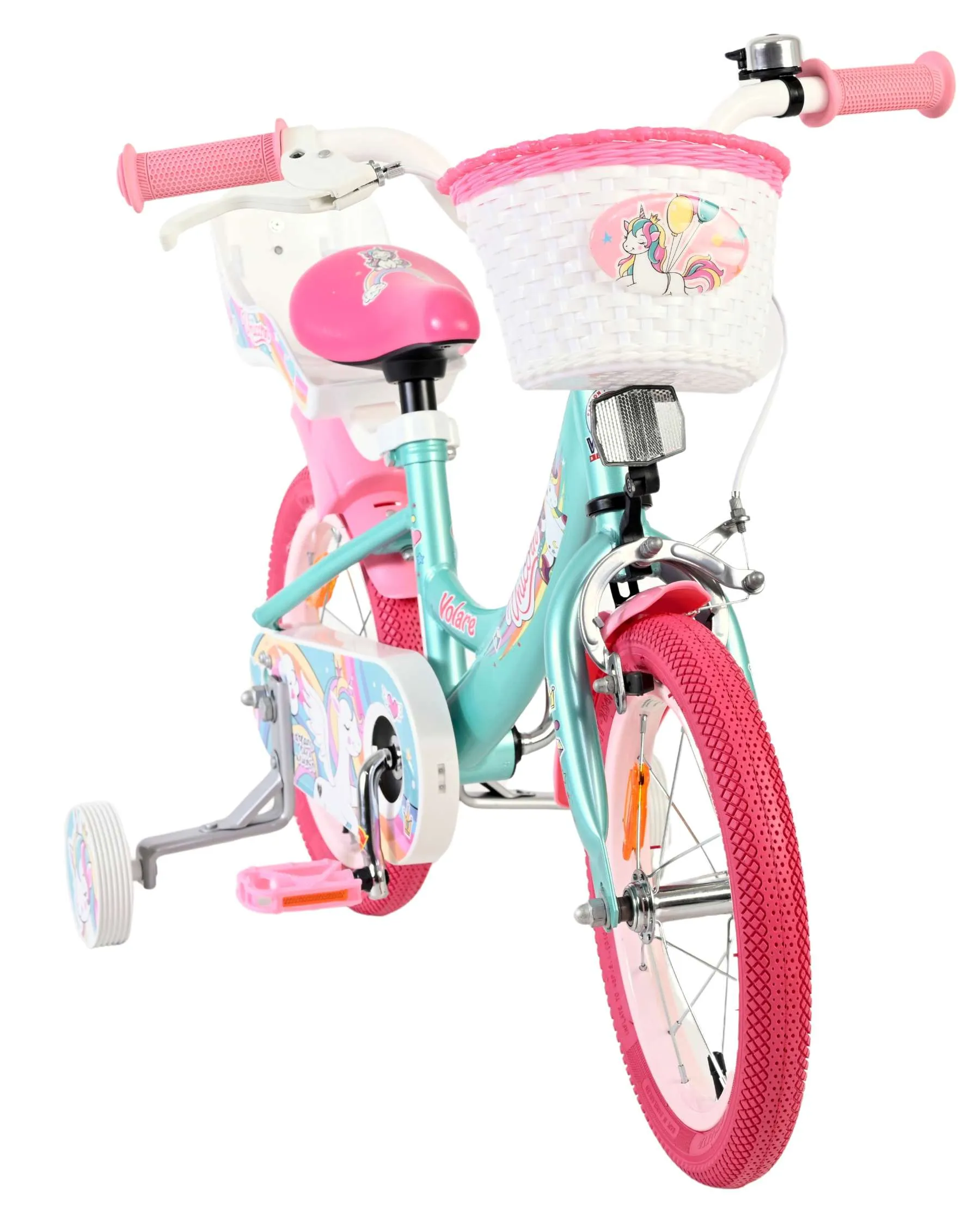 volare dječji bicikl unicorn 14″ zelene boje - slika 6