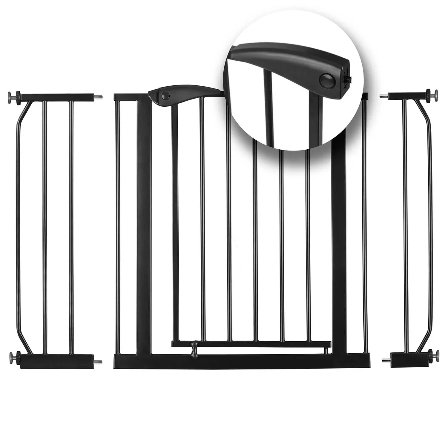 nukido crna sigurnosna vrata 75-115 cm - slika 1