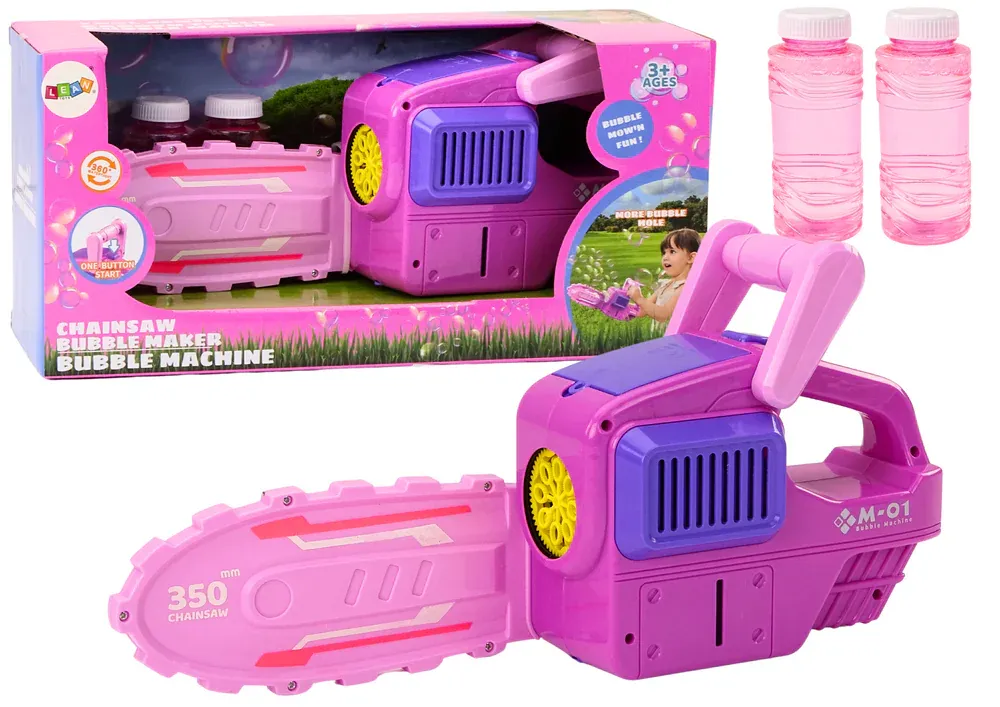 motorna pila s mjehurićima,dvije tekućine, pink - slika 2