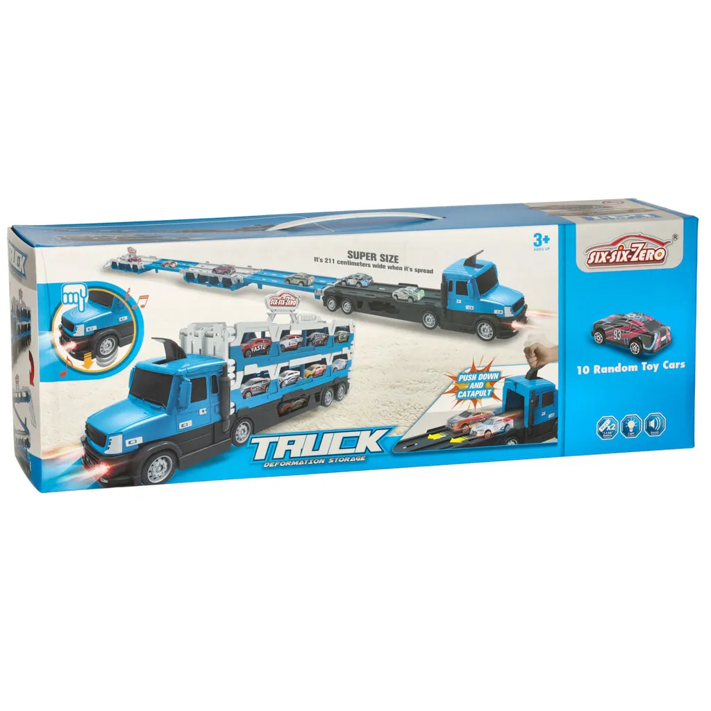 kamion transporter auta xxl - plavi - slika 9