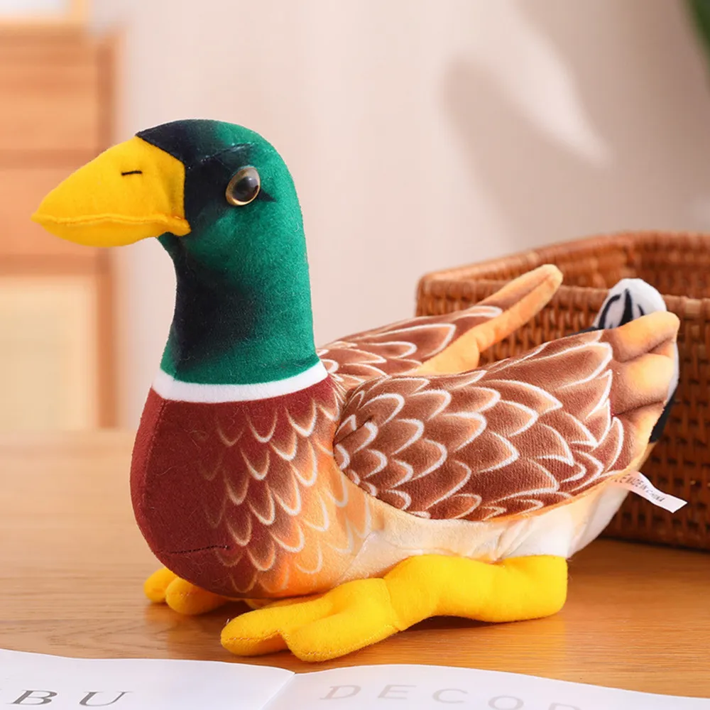 plišana igračka patka smeđe zelena 28 cm - slika 4
