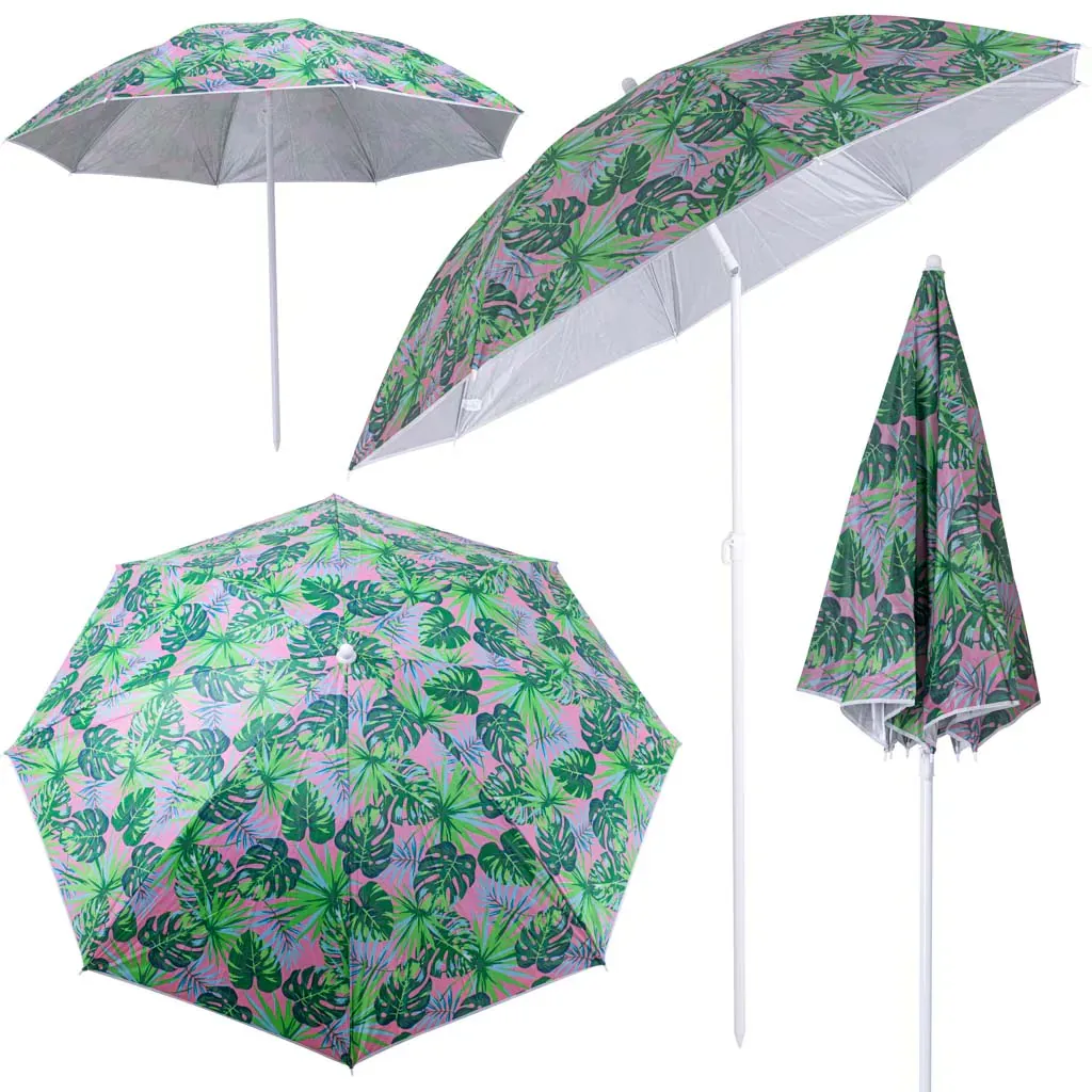 sklopivi suncobran zeleni 150cm - slika 2
