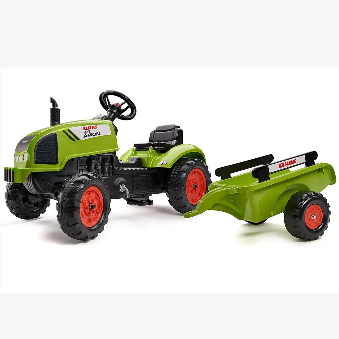 falk traktor na pedale claas s prikolicom zeleni - slika 9