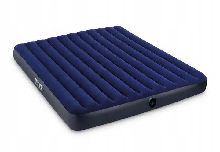 intex madrac na napuhavanje s klipnom pumpom 203 x 152cm plavi - slika 3