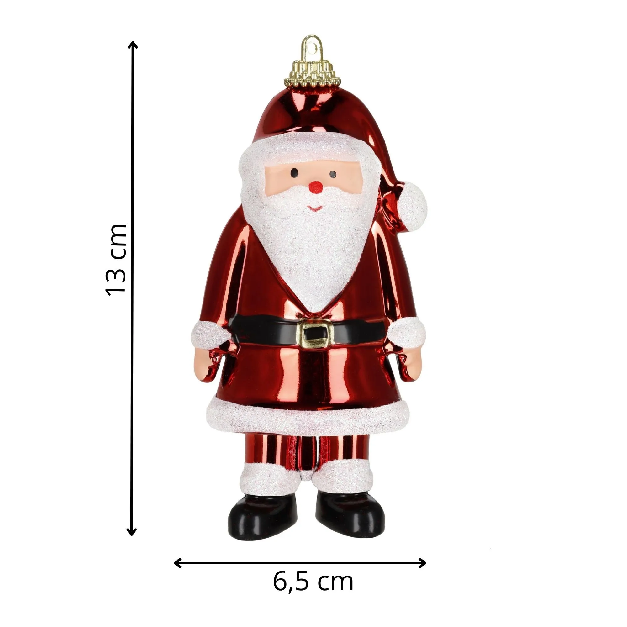 božićni ukras djed božićnjak 12 cm - slika 7