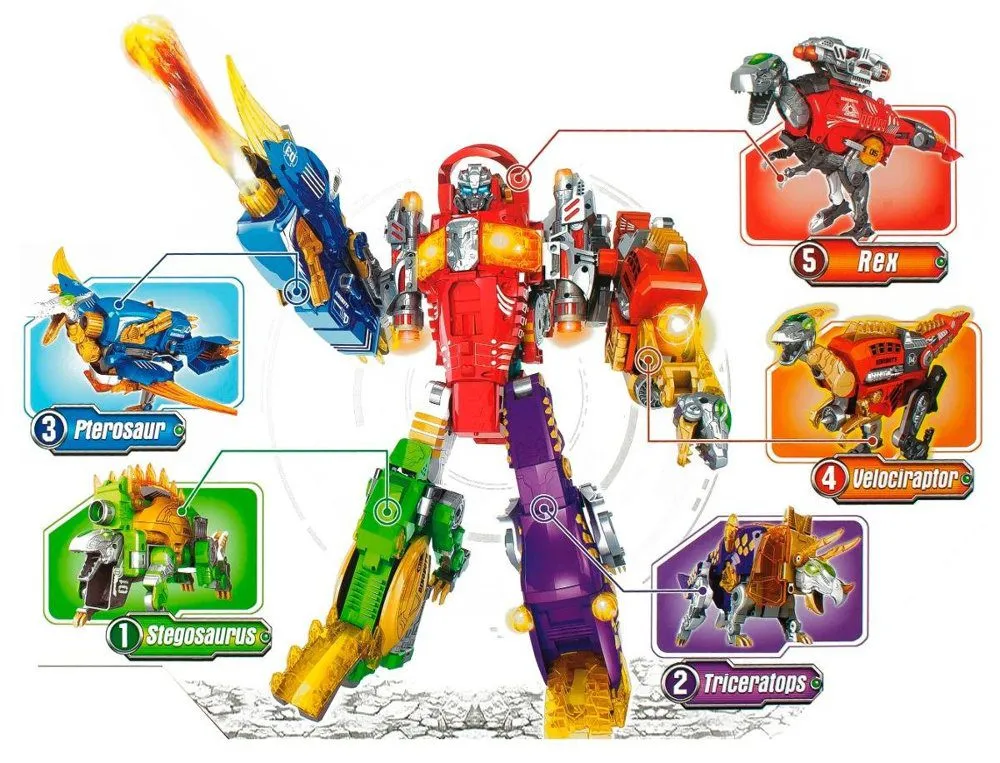 dječji pištolj 2u1 triceratops plavi - slika 8