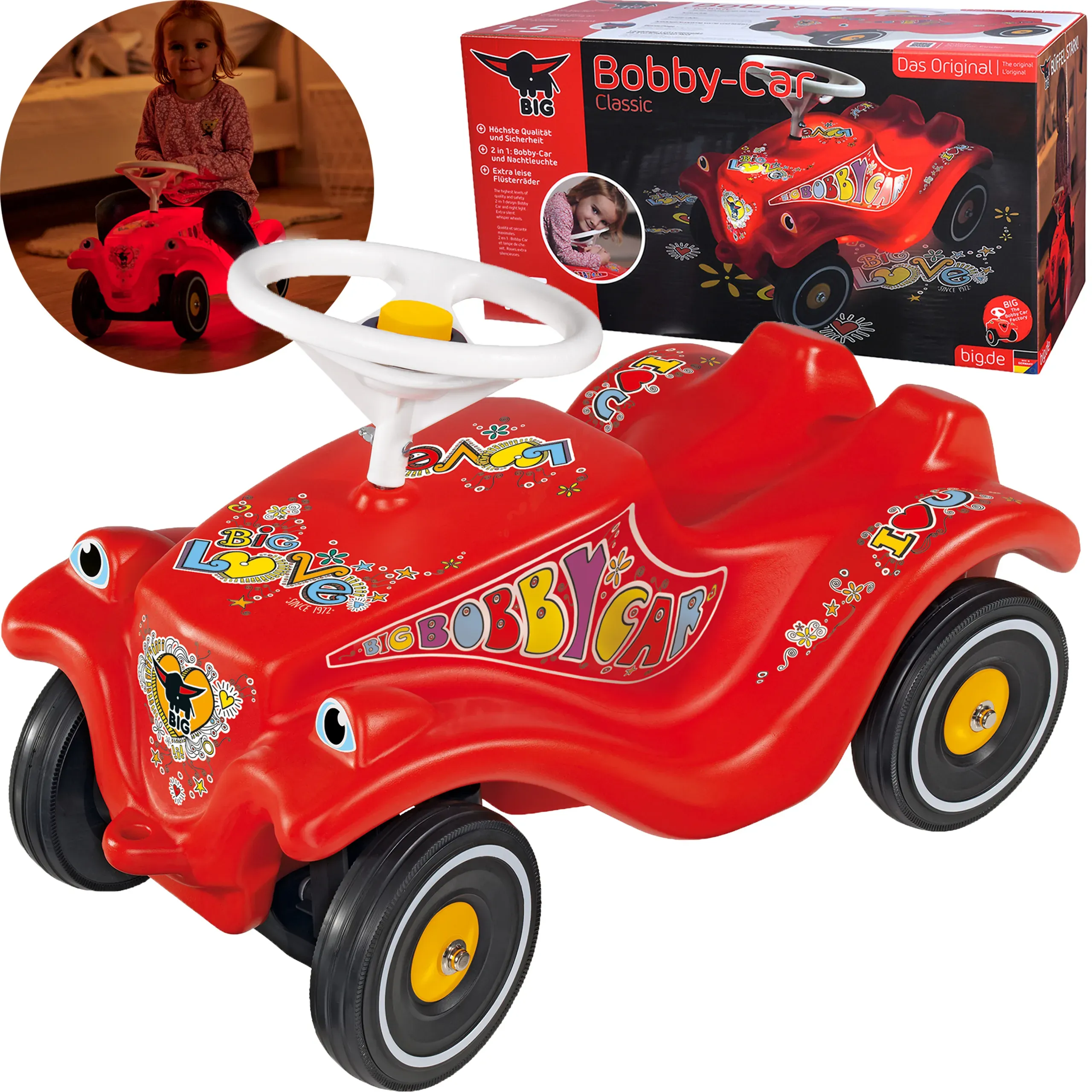 big bobby car guralica classic, svjetli u mraku - slika 2