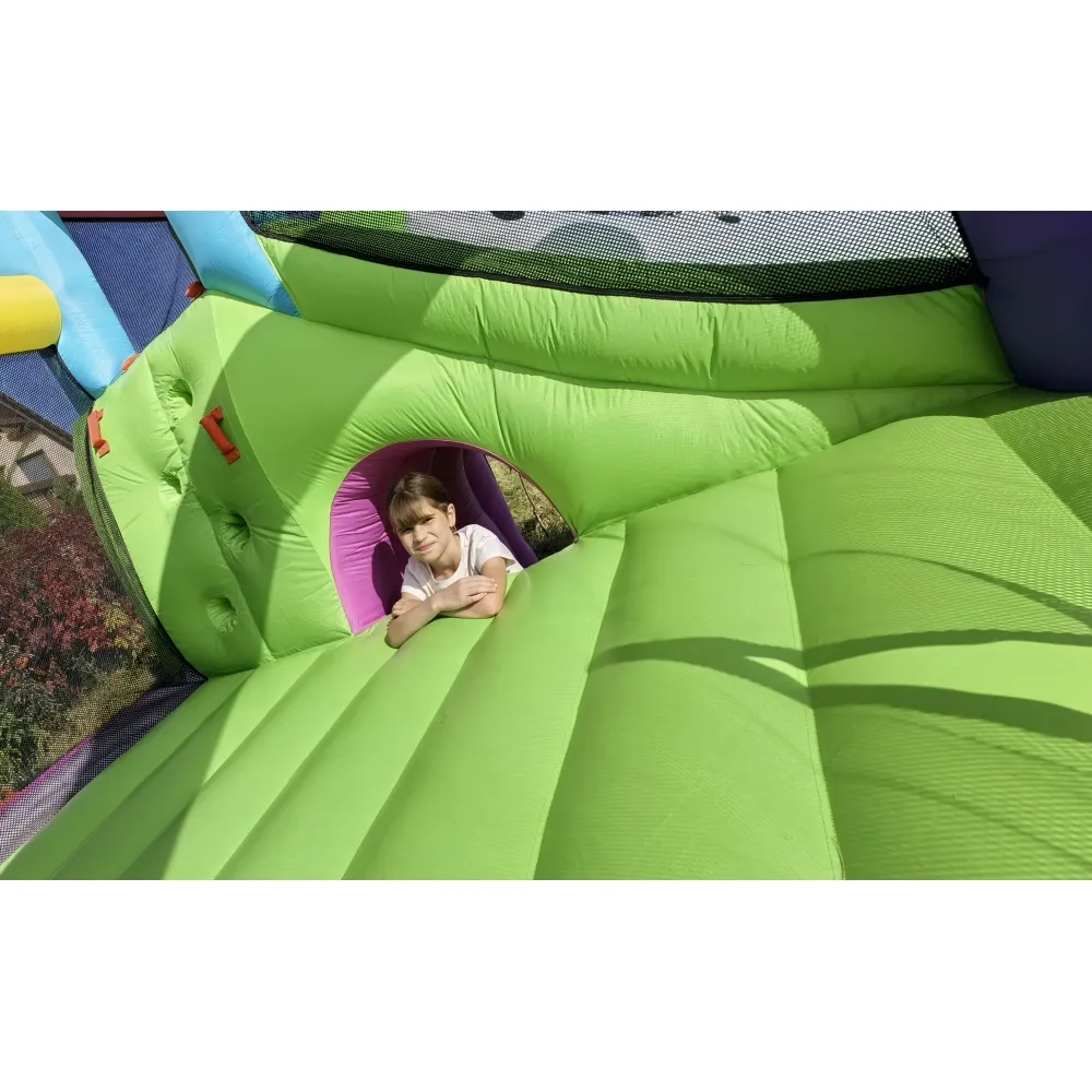 happy hop puppy land dog dvorac na napuhavanje s toboganom - slika 23