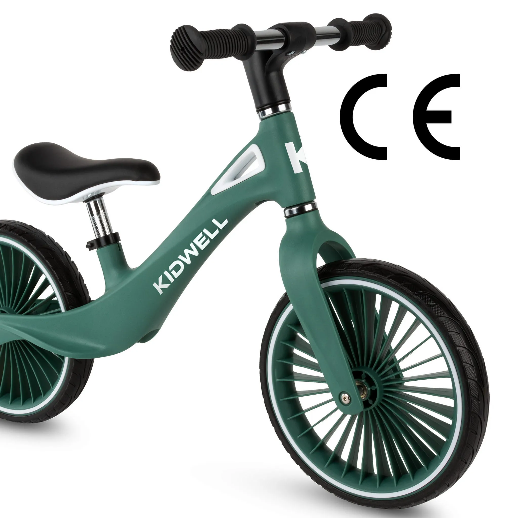 kidwell nix dječji bicikl bez pedala, tamnozeleni - slika 9