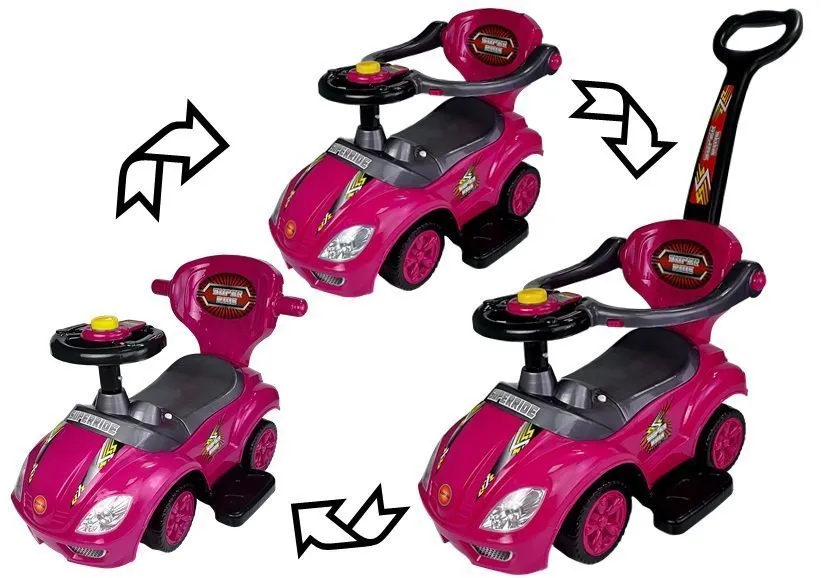 3u1 mega car za vožnju roza - slika 3