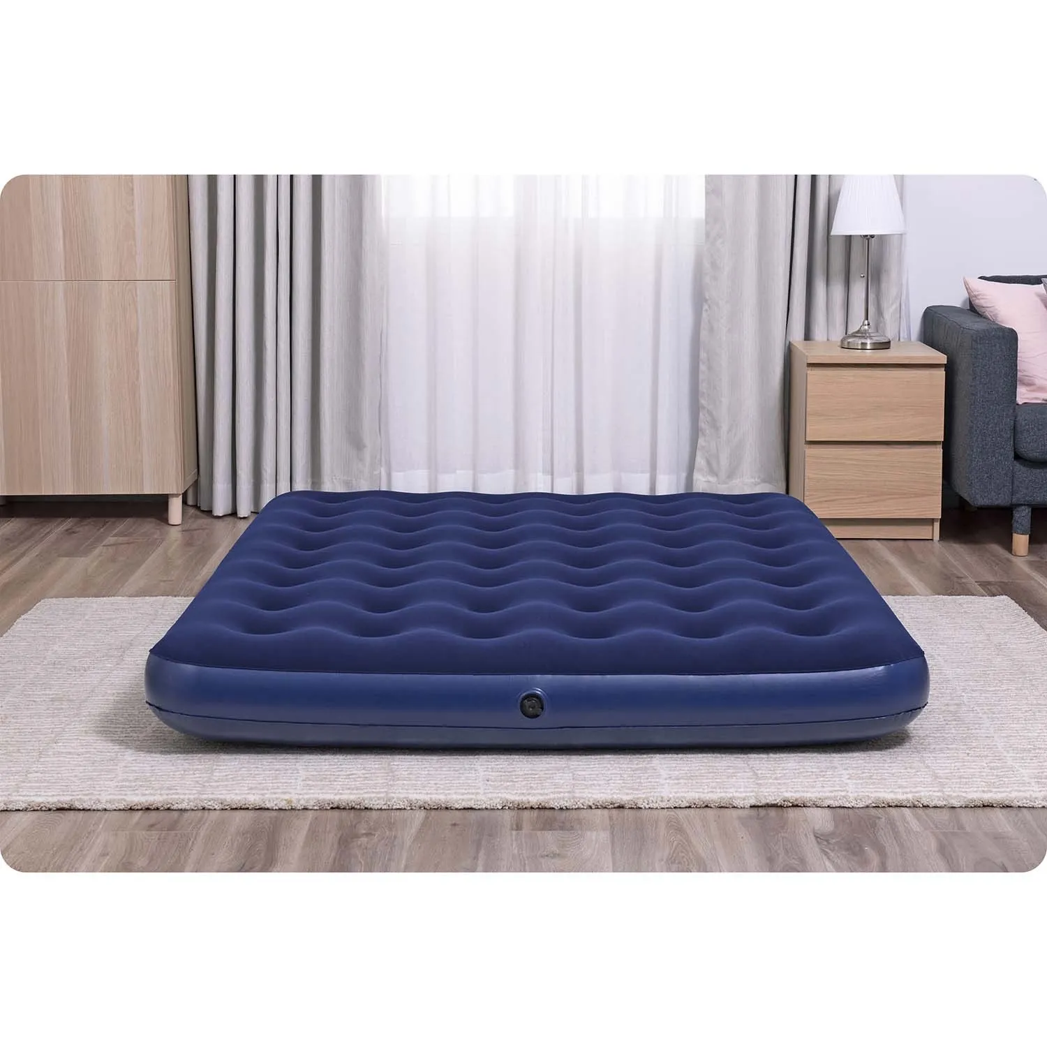 madrac na napuhavanje 203x152x22 cm s klipnom pumpom bestway - slika 7