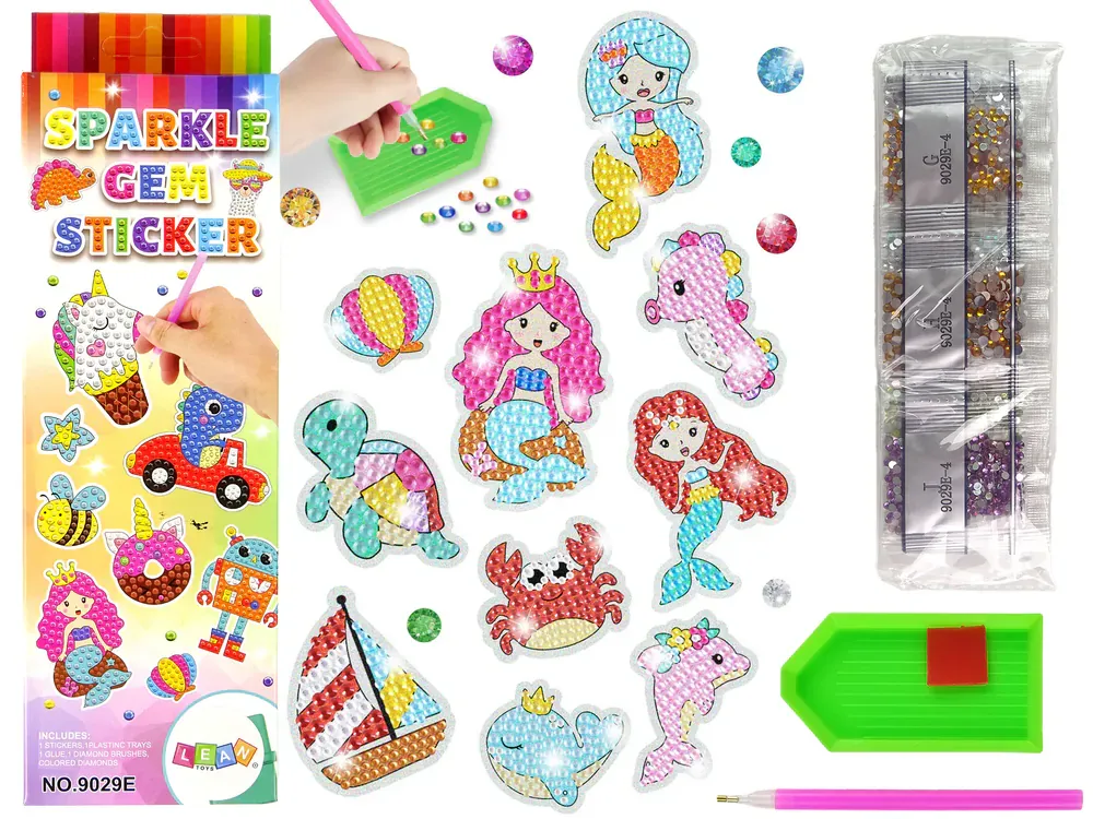 diy set ukrašavanja s kristalima morski svijet - slika 2