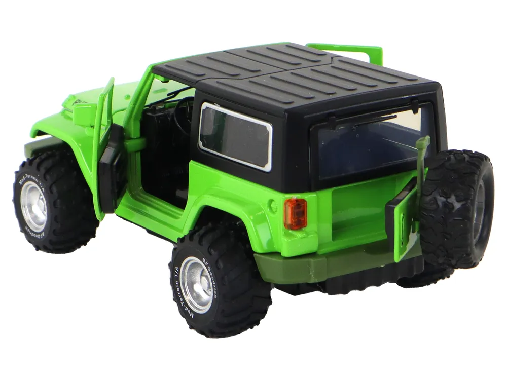 rubicon off-road metalni auto 1:32 zeleni - slika 4