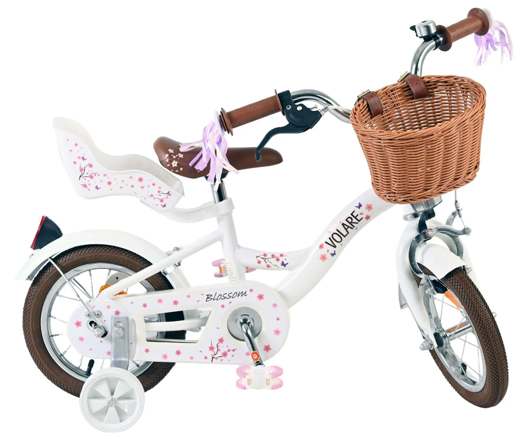 volare dječji bicikl blossom 12″ bijele boje - slika 24