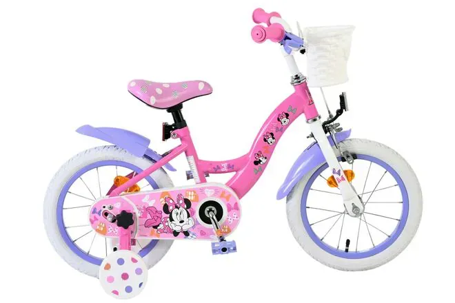 volare dječji bicikl disney minnie 14″ ružičaste boje - slika 2
