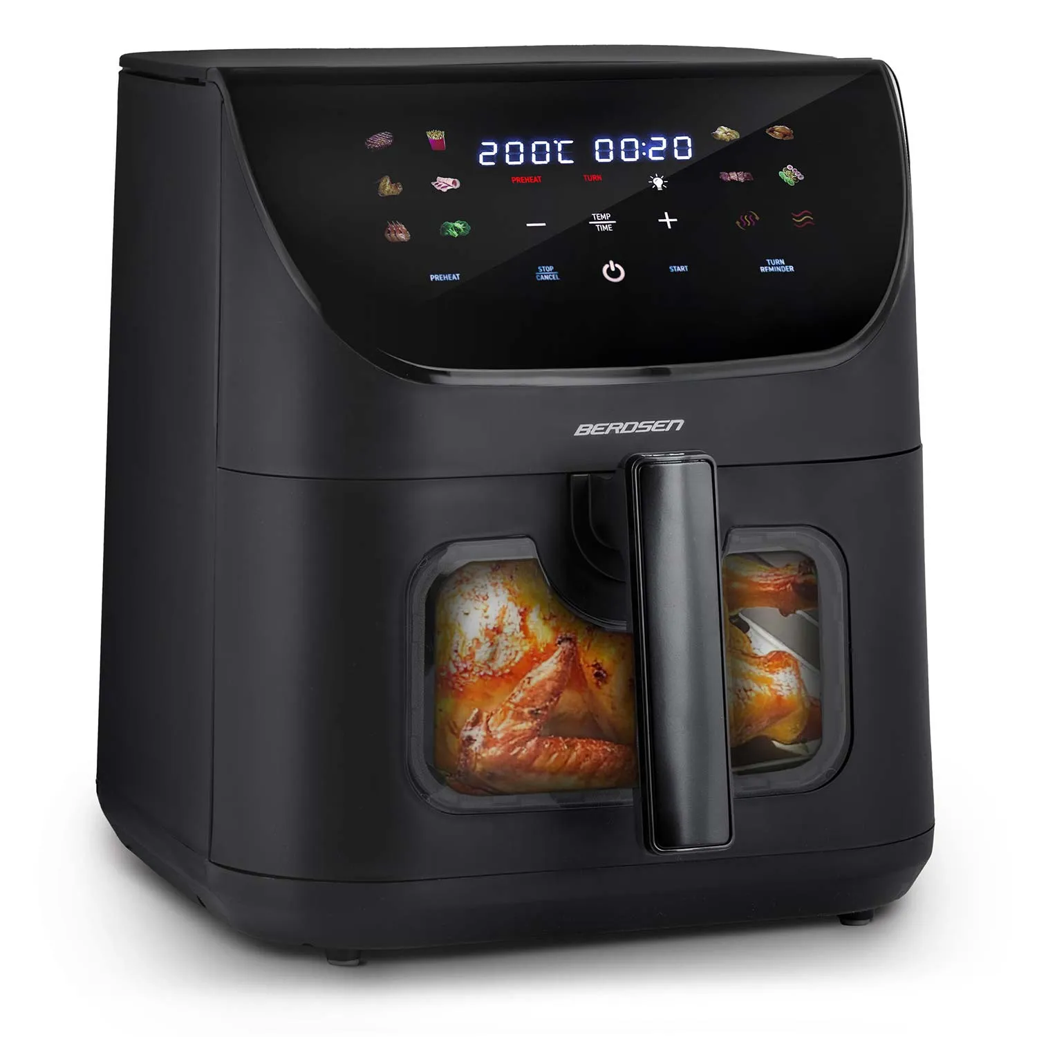 berdsen friteza na vrući zrak 1700 w, 8 l, crna - slika 3