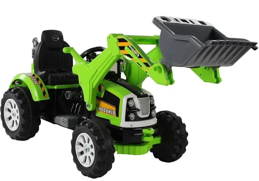 traktor na akumulator s žlicom zeleni - slika 2