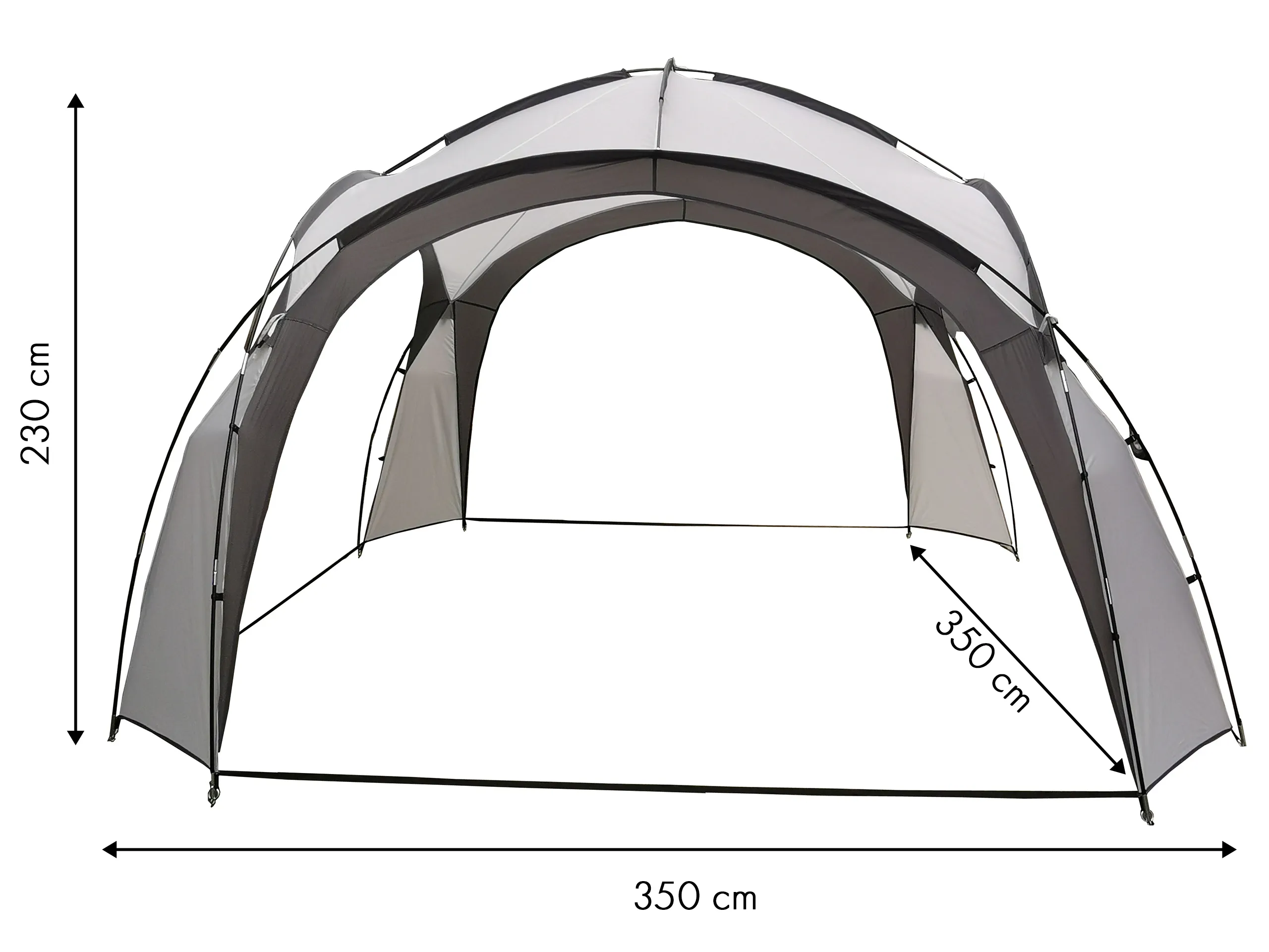 modernhome st-001 šator 350x350cm - slika 6