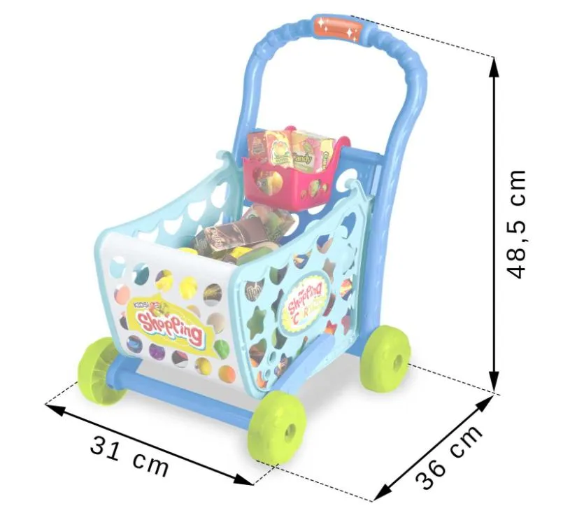 ricokids 773400 plava kolica za kupovinu - slika 10