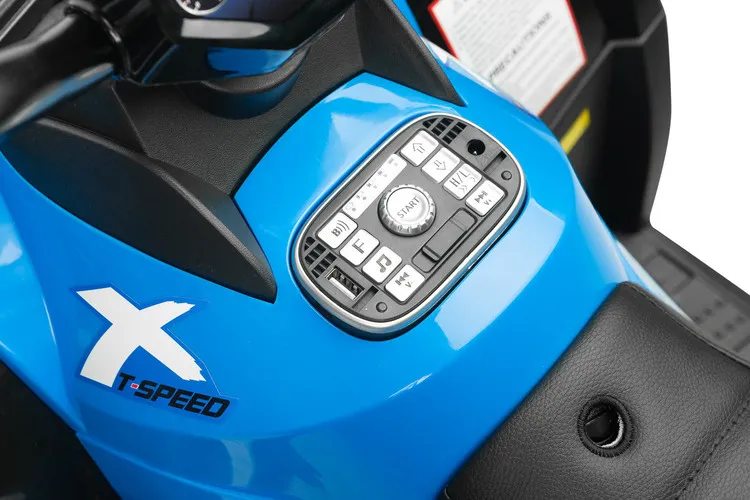 toyz quad na akumulator rush, plavi - slika 8