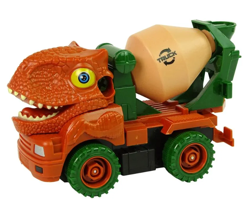 dinosaur kamion za beton narančasti s dodacima - slika 3