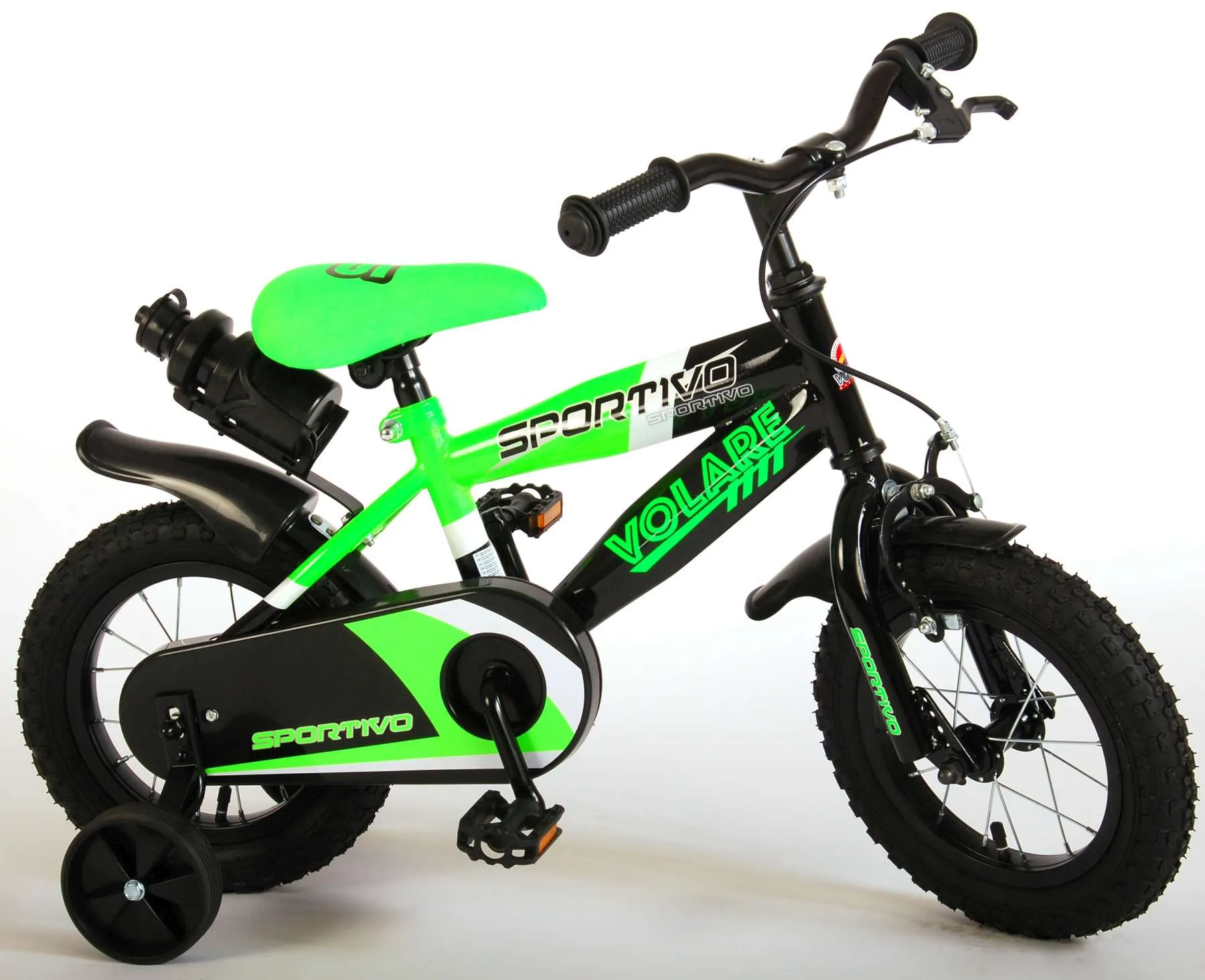 dječji bicikl sportivo 12" neon zeleni - slika 4
