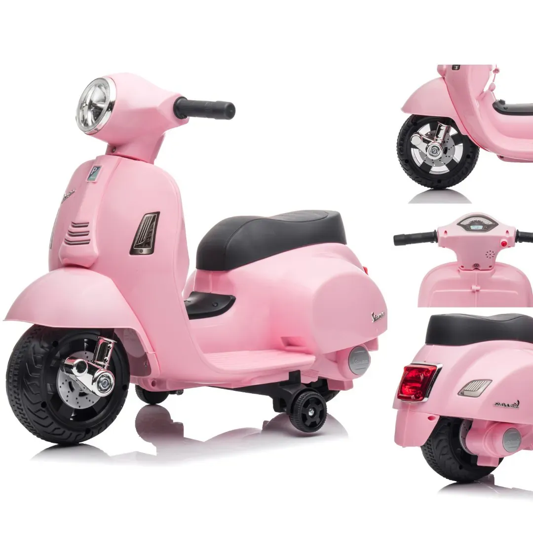 skuter vespa na akumulator - puder rozi - slika 2
