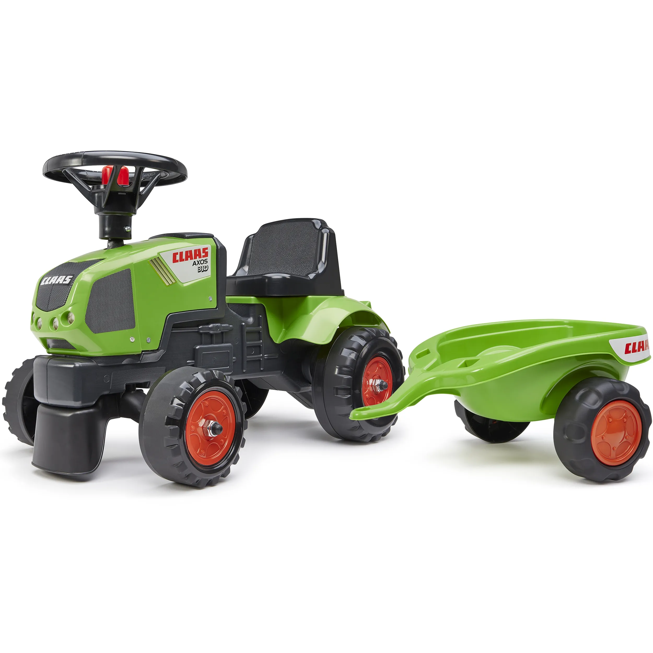 falk traktor na pedale s prikolicom class axos - zeleni 12mj+ - slika 4