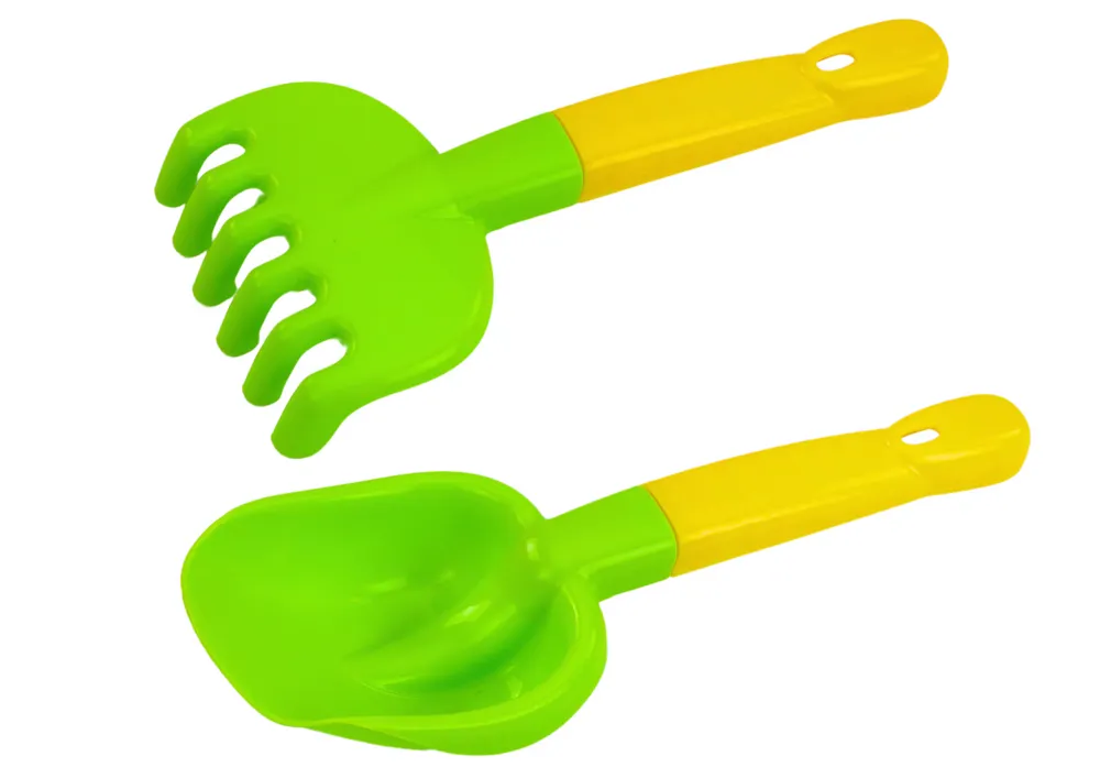 set za pijesak, kanta, cjedilo, kalupi, 8 komada, šareni - slika 4