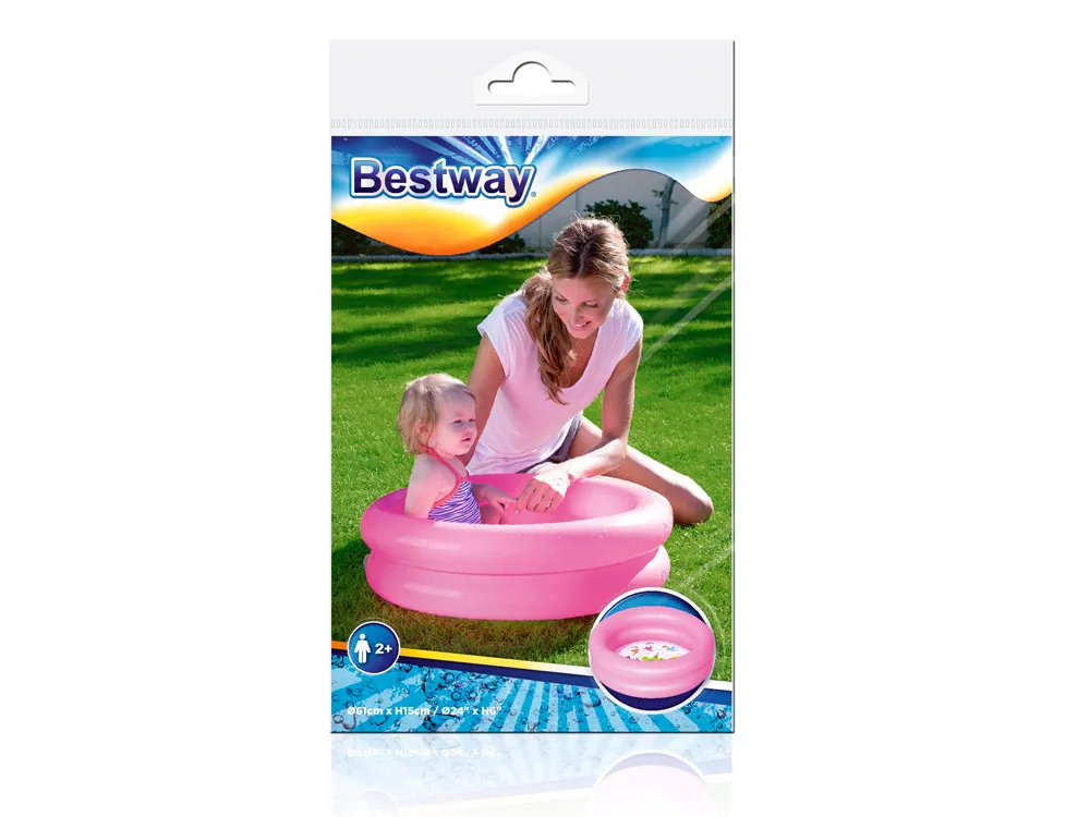bestway bazen na napuhavanje 61x15 cm 51061b roza - slika 6