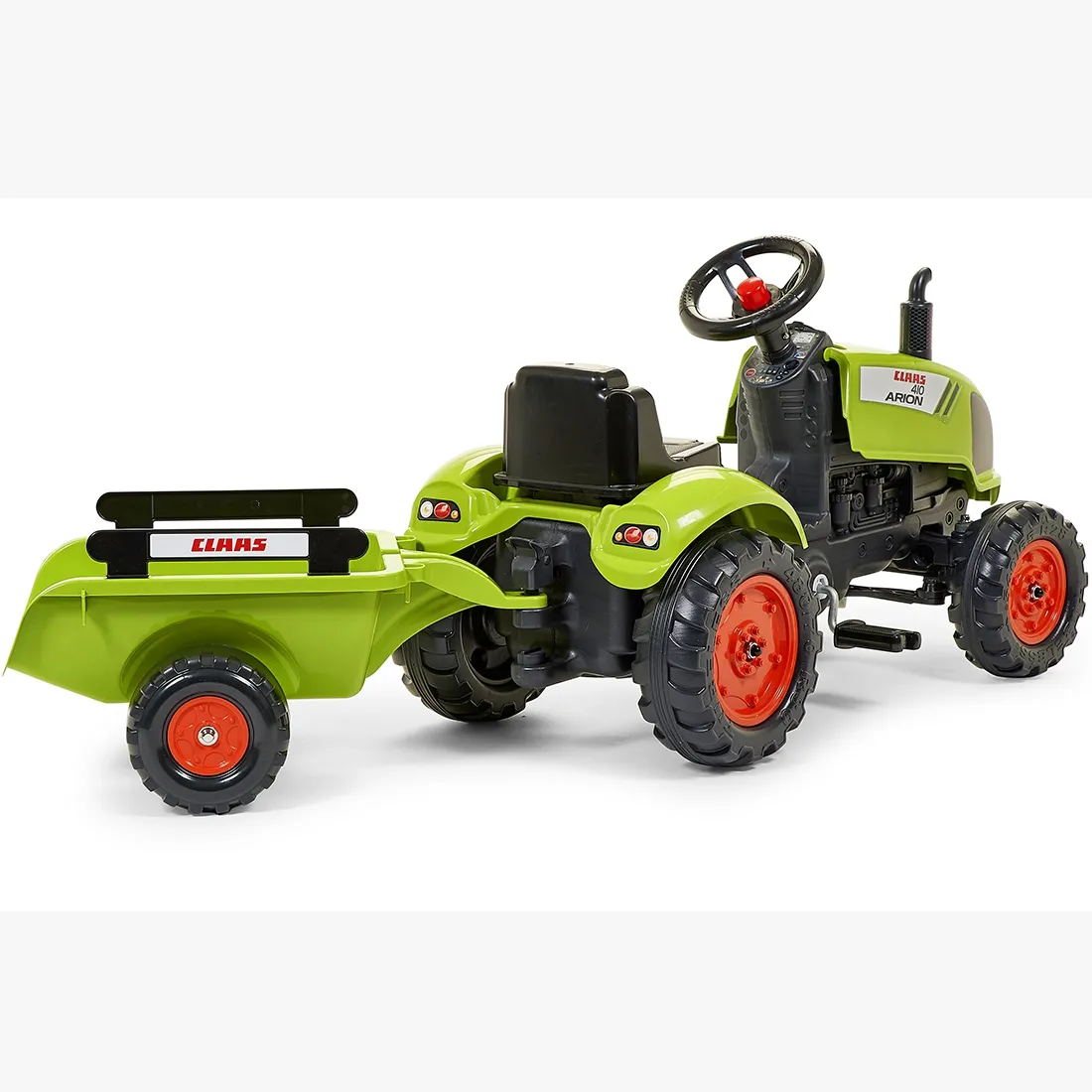 falk traktor na pedale claas s prikolicom zeleni - slika 11