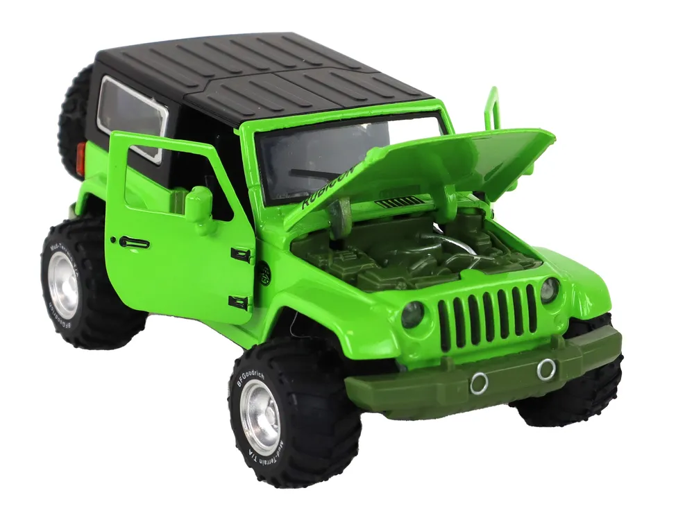 rubicon off-road metalni auto 1:32 zeleni - slika 5