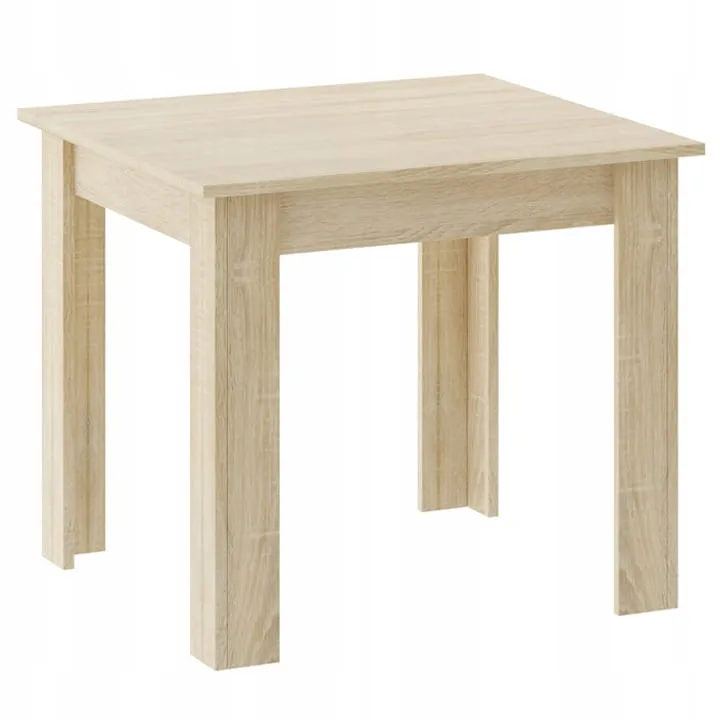 set kvadratni stol 80x80 sonoma hrast + 4 mark bijele stolice - slika 11