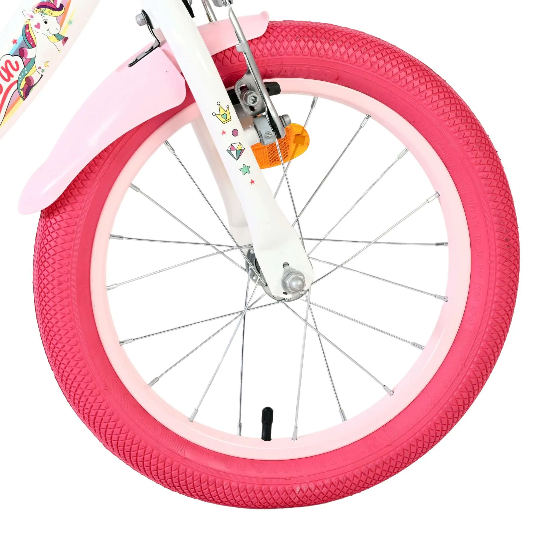 volare dječji bicikl unicorn 16″ bijele boje - slika 4