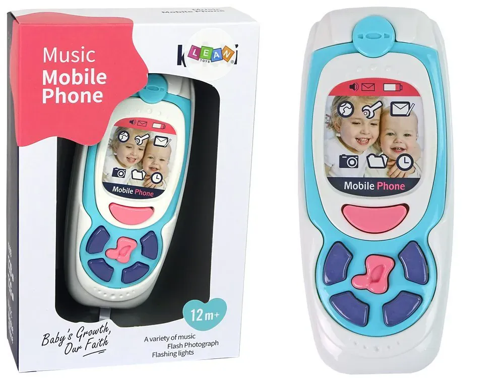 dječji edukativni mobitel melody plavi - slika 2