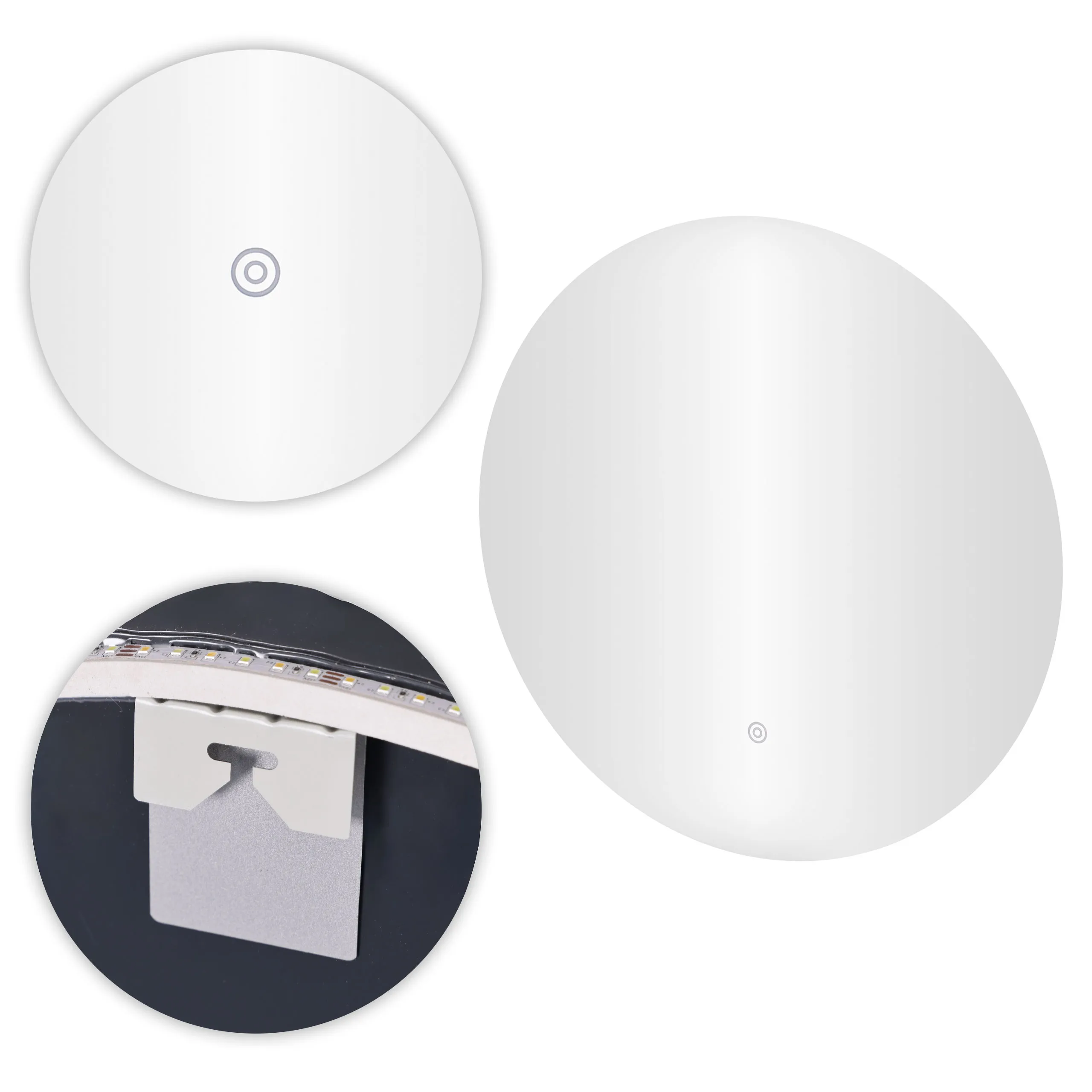 modernhome led kupaonsko ogledalo 80 cm – 3 boje svjetla, dodirni prekidač - slika 6