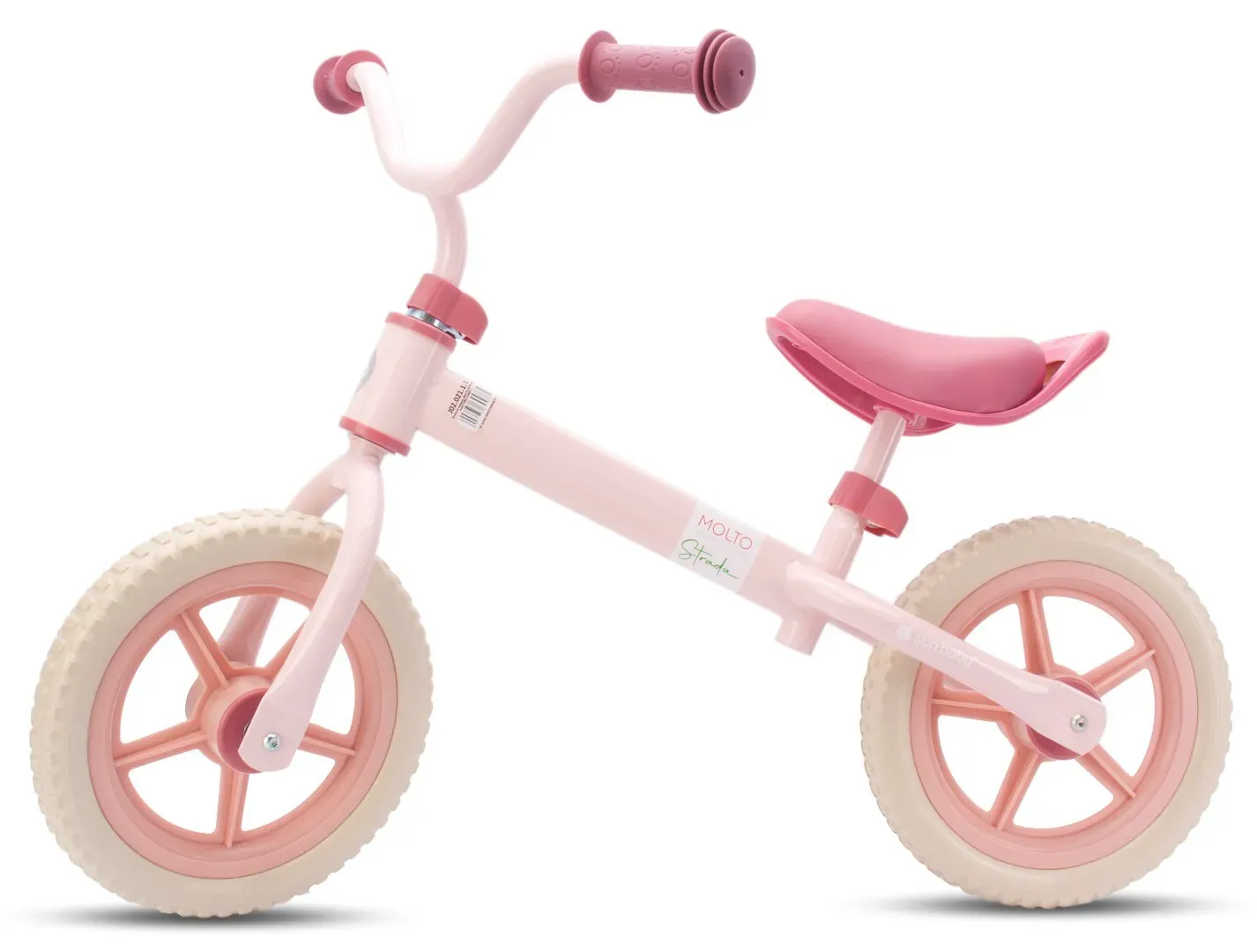 dječji bicikl bez pedala strada baby rozi 12" - slika 2