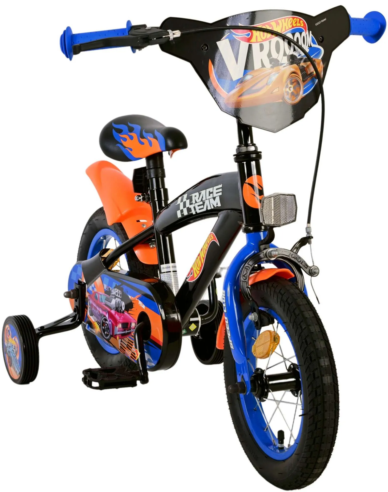 dječji bicikl hot wheels 12" crno-plavo-narančasti - slika 7