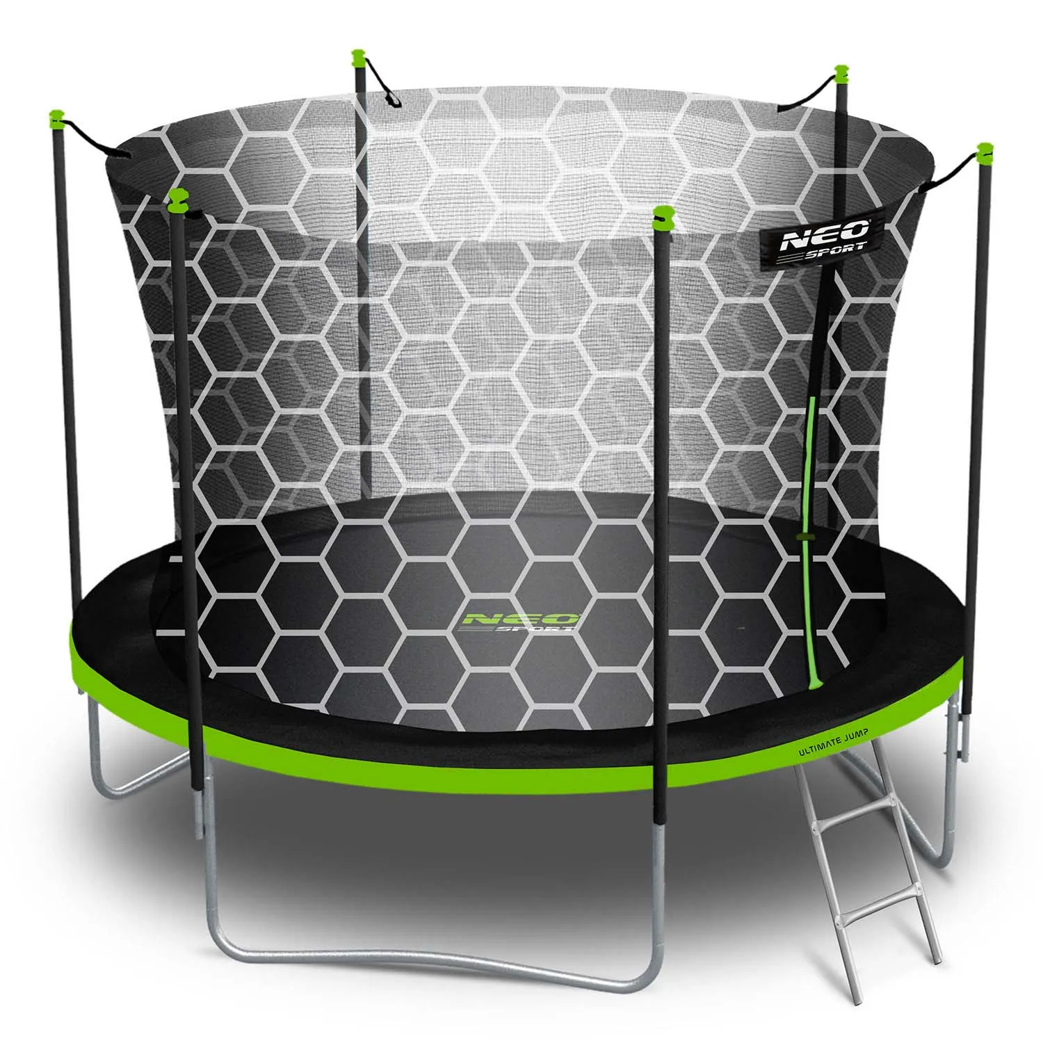 neo-sport vrtni trampolin 183 cm (6 ft) s unutarnjom mrežom i ljestvama - slika 8