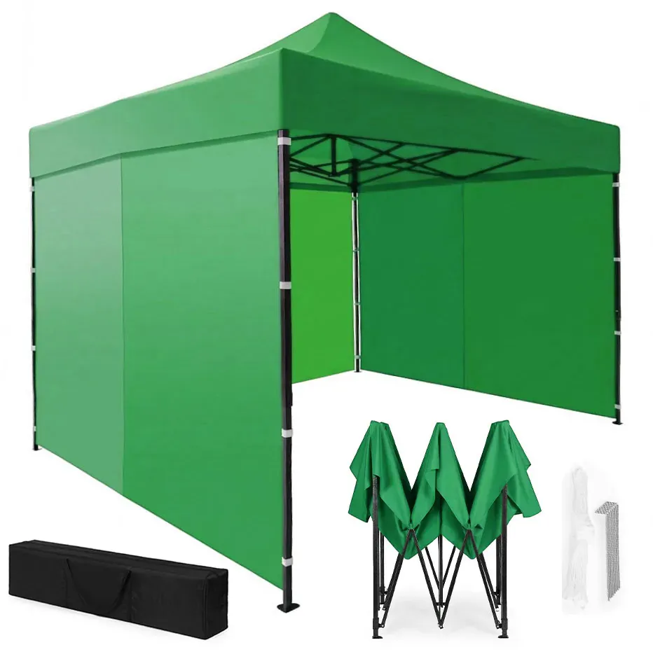 MultiGarden automatski samosklapajući vrtni paviljon 3 × 3 m, zeleni - Pribislavec