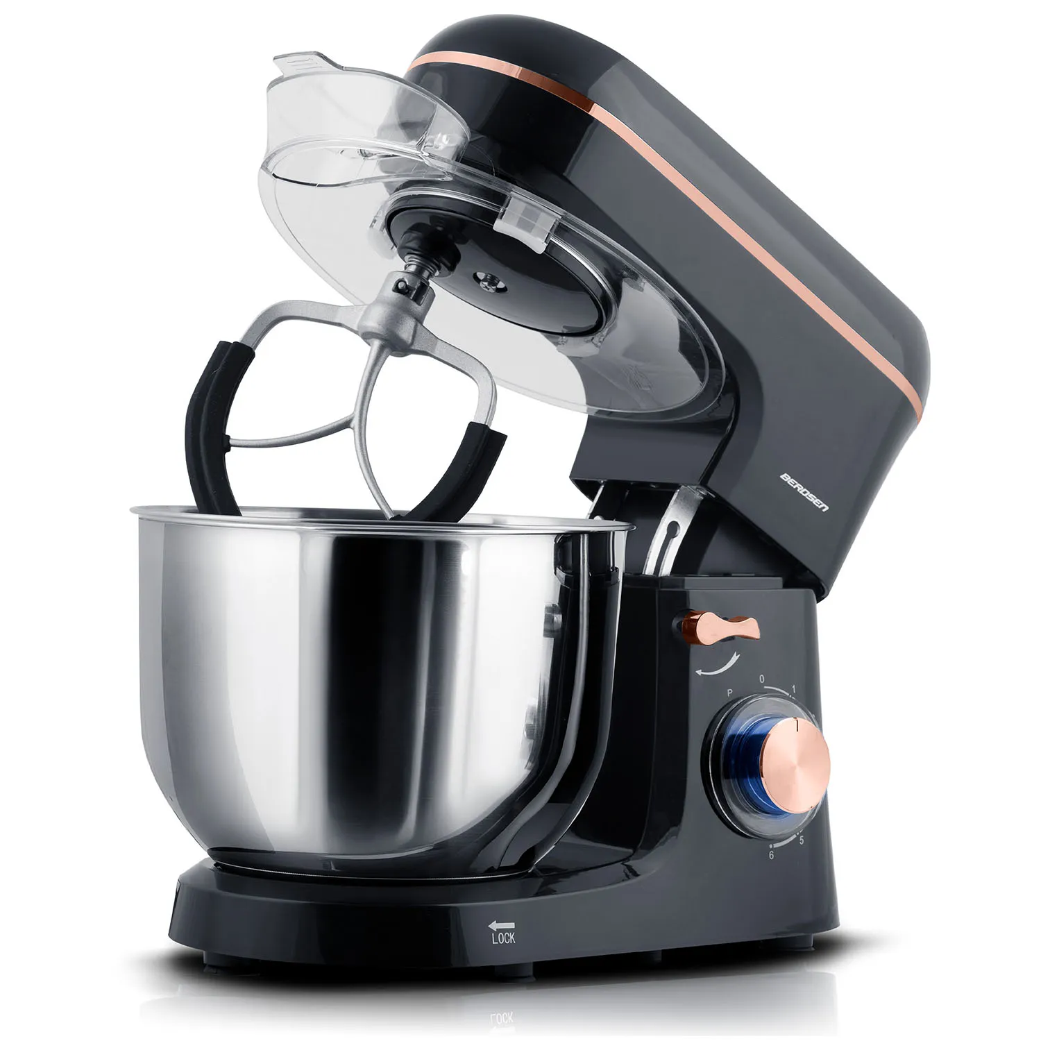 berdsen planetarni mikser 3 u 1 snage 1400 w, kuhinjski robot 6 l - slika 5