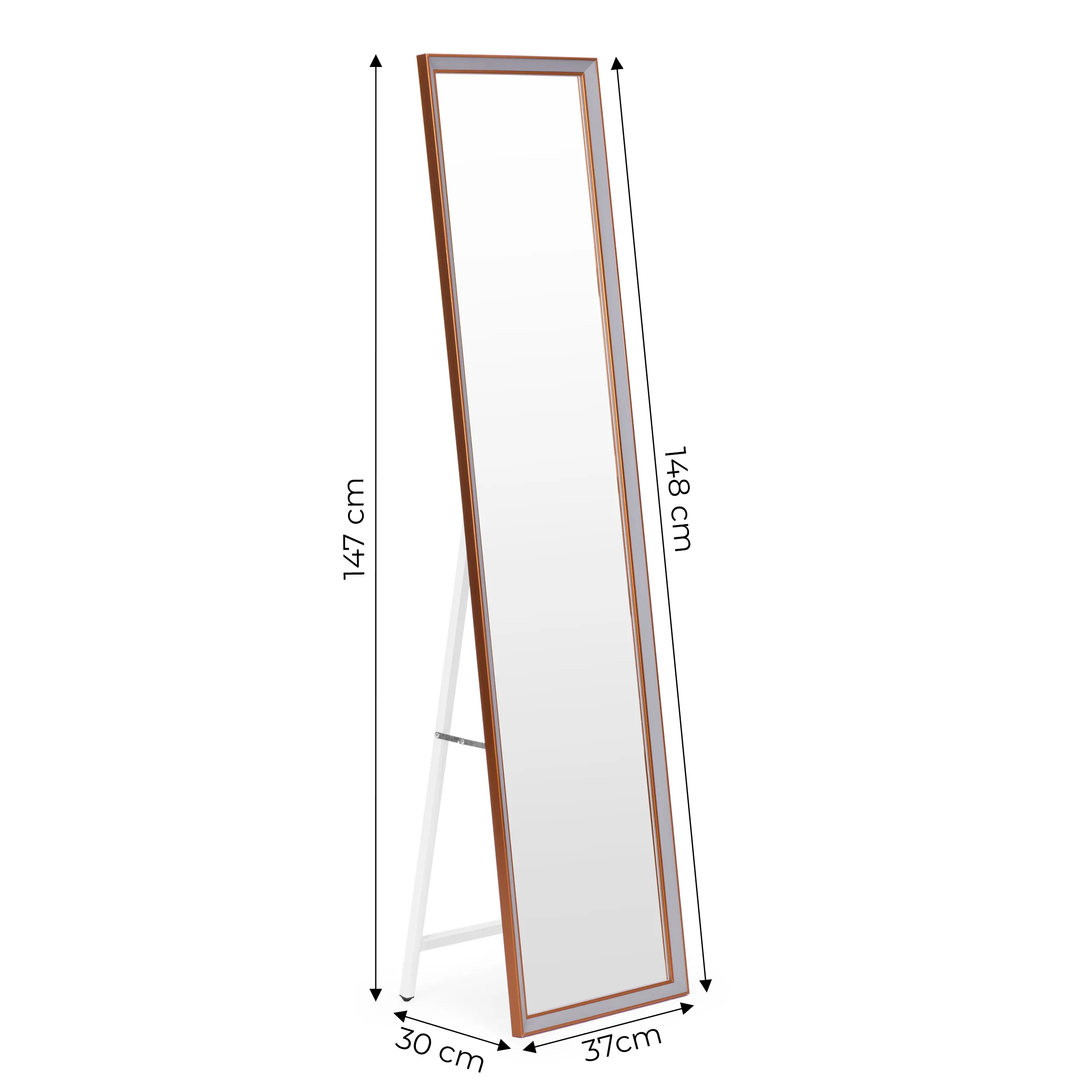 modernhome stojeće ogledalo, 148 cm - slika 8