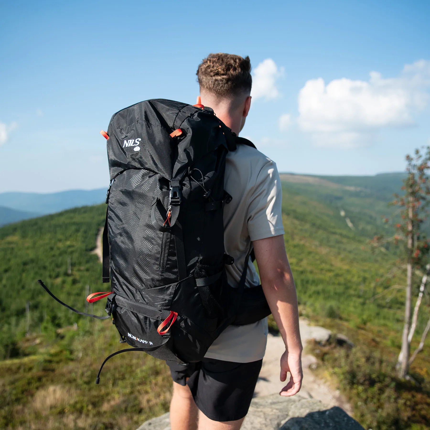 putni ruksak crni 65l nils camp - slika 10