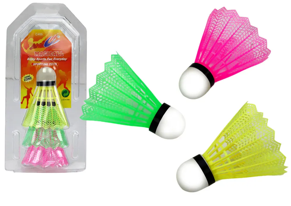 set šarenih lopti za badminton 3 komada - slika 2