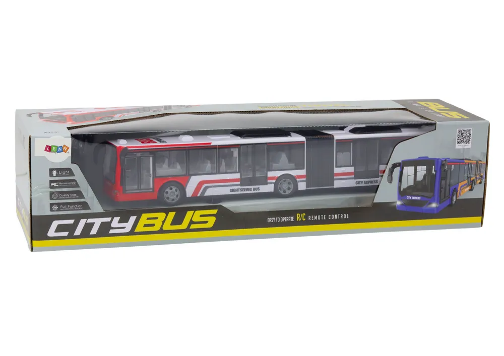 gradski autobus na daljinsko upravljanje rc crveno-bijeli - slika 6