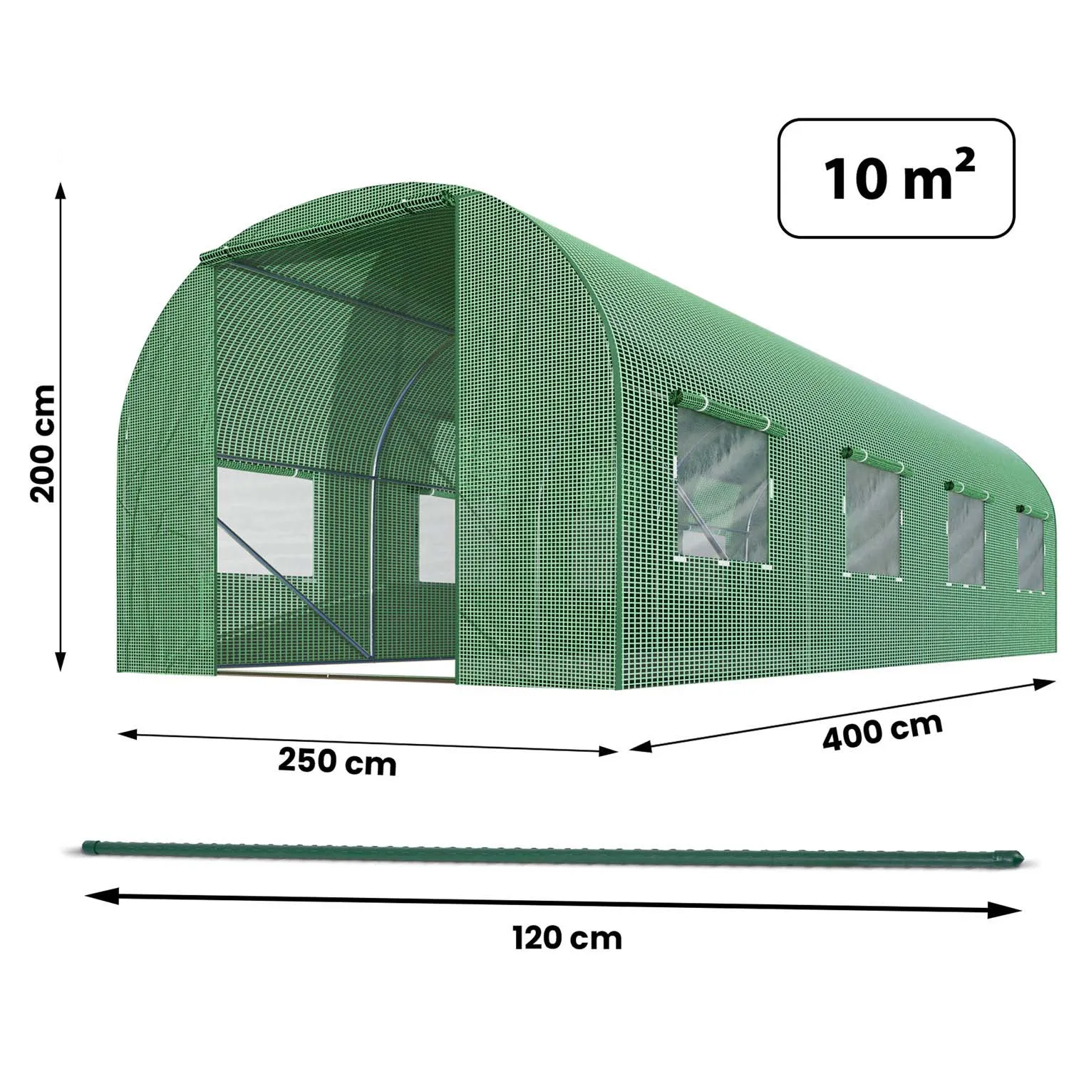 vrtni tunel 2,5 x 4 m (10 m2) plonos - slika 5