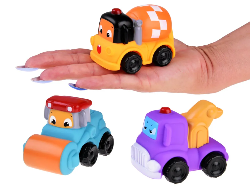 set šarenih autića 3kom - ljubičasti, žuti, plavi - slika 4