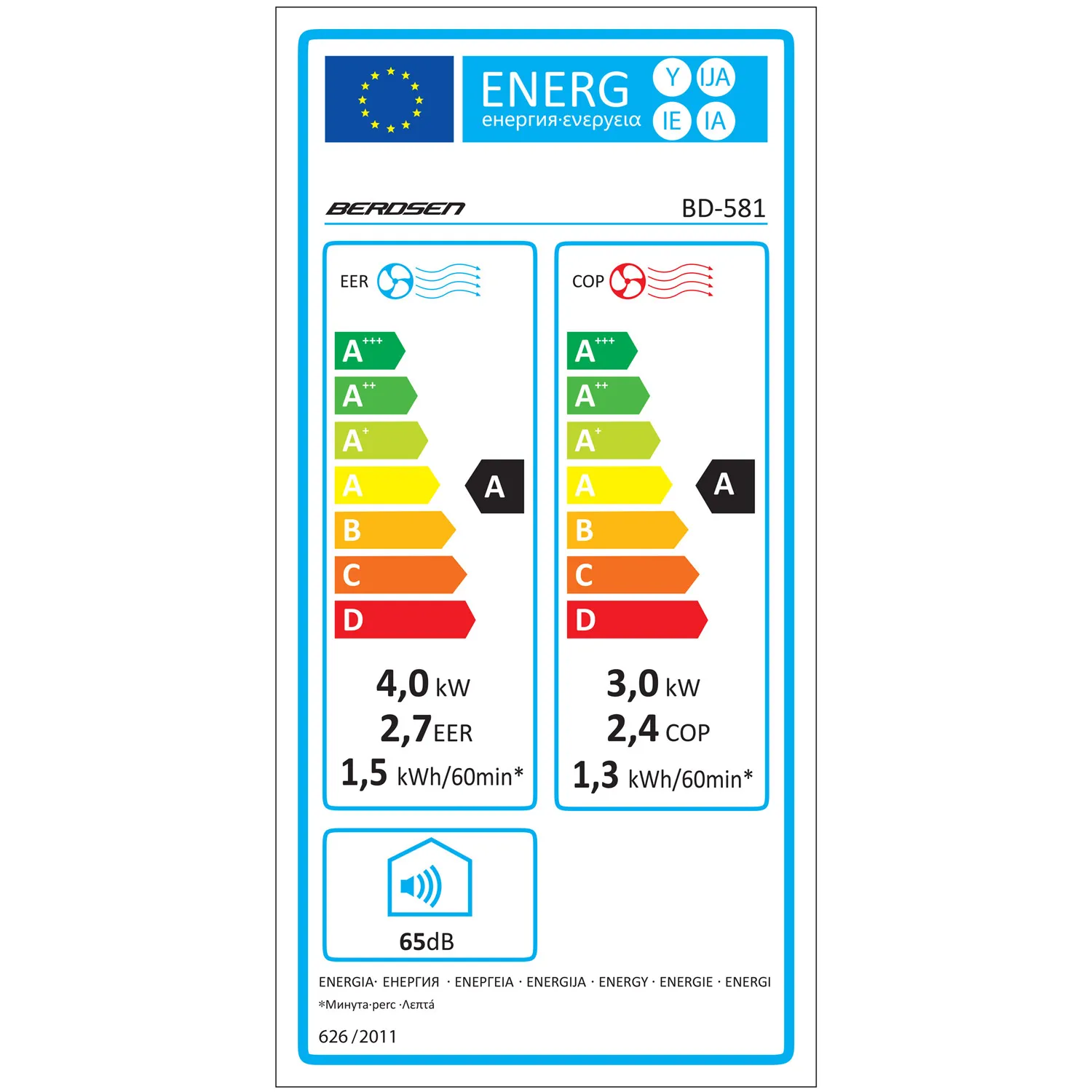 prijenosni klima uređaj berdsen bd-581 14000 btu - slika 7