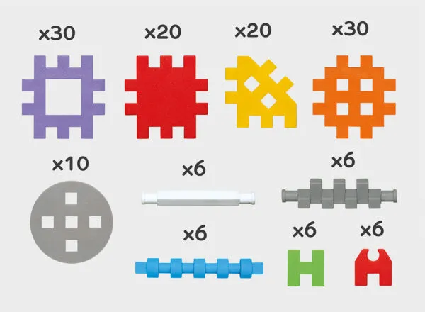 marioinex set mini waffle konstruktor 140kom. - slika 5