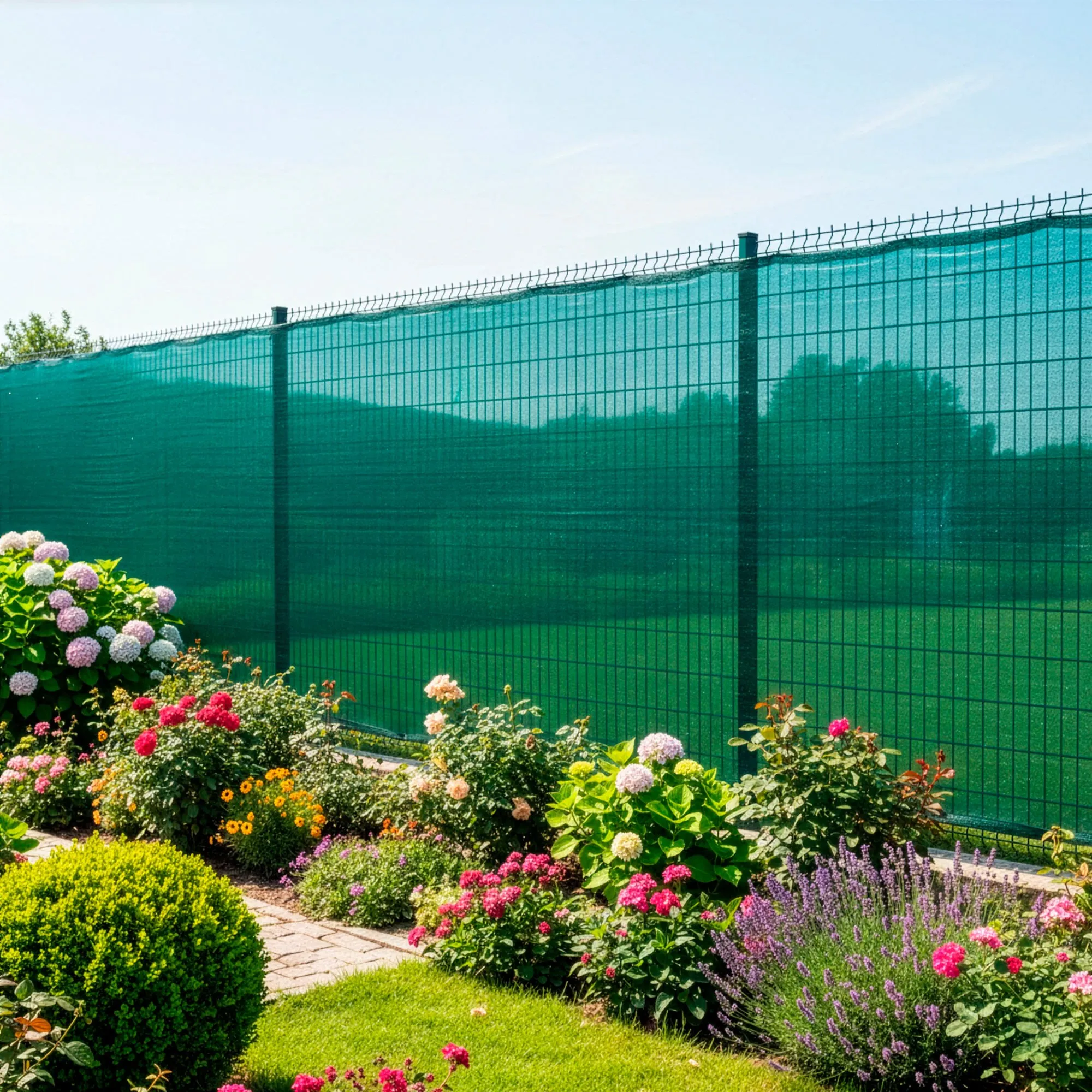 mreža za sjenu zelena 140 gsm 1,2 x 25 m 100 traka - slika 11